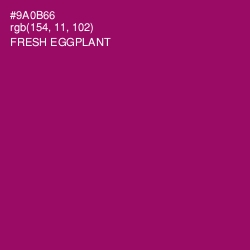 #9A0B66 - Fresh Eggplant Color Image